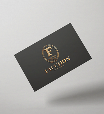 Cartes de visite avec marquage à chaud