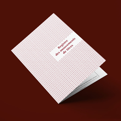 Brochure registre des mouvements de titres